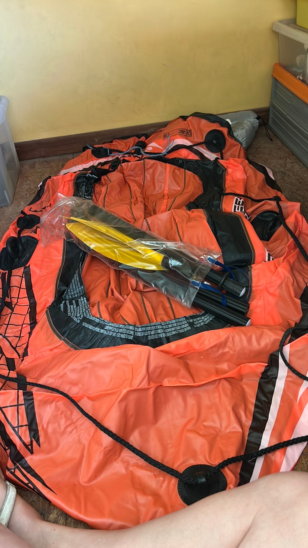 Opblaasbare boot met peddels, Kinderen en Baby's, Ophalen, Zo goed als nieuw