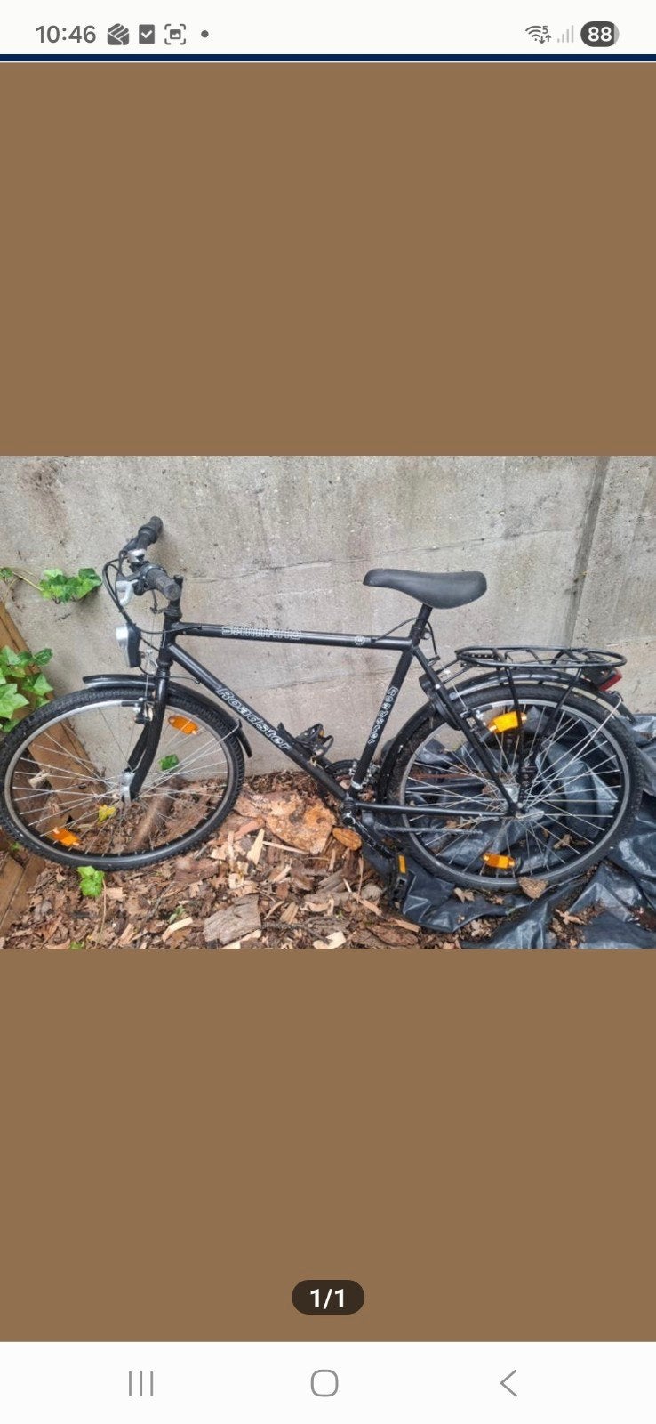 Mannenfiets Shimano 5 versnellingen, Ophalen