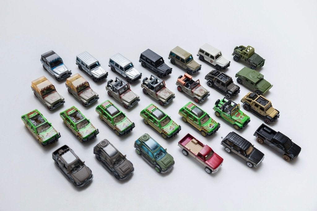 matchbox jurassic park / jurassic world lot, Ophalen of Verzenden, Zo goed als nieuw, Auto