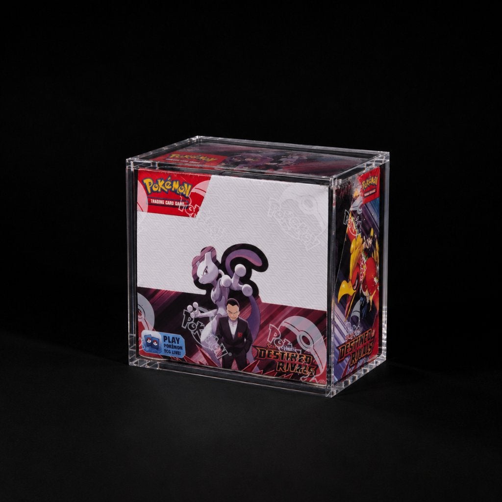 Acryl Display Case voor Pokémon Boosterbox, Ophalen of Verzenden, Nieuw, Boosterbox, Foil