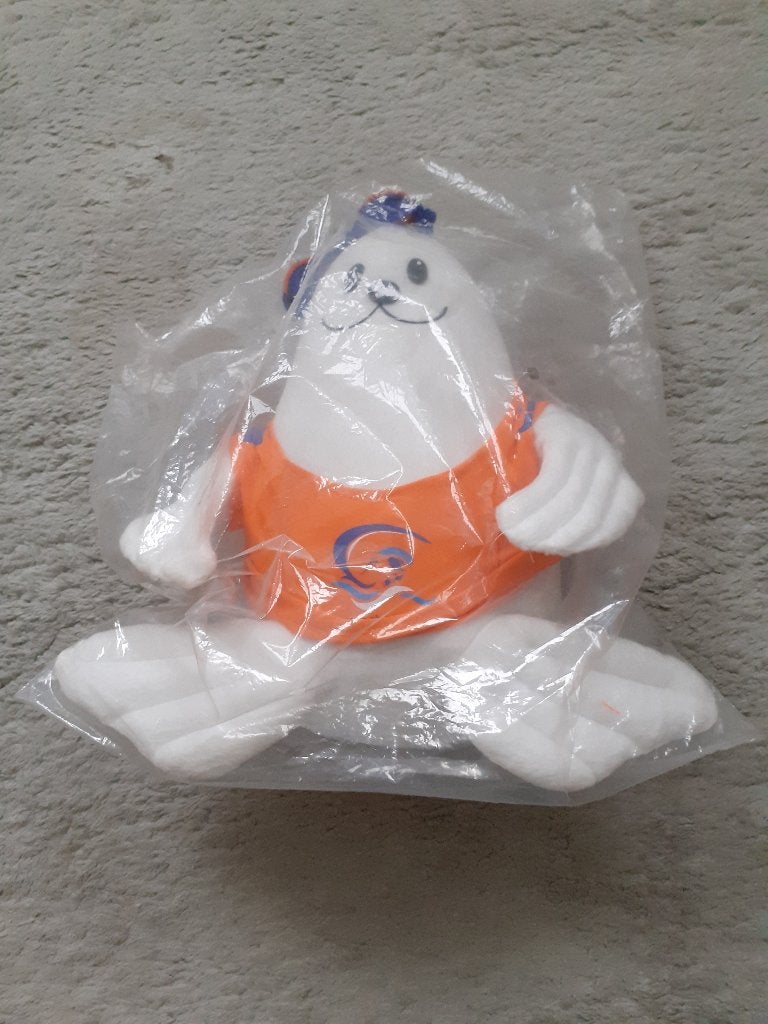 knuffel mascotte zeeleeuw EK zwemmen Eindhoven 2008, Ophalen of Verzenden, Nieuw, Beeldje of Poppetje