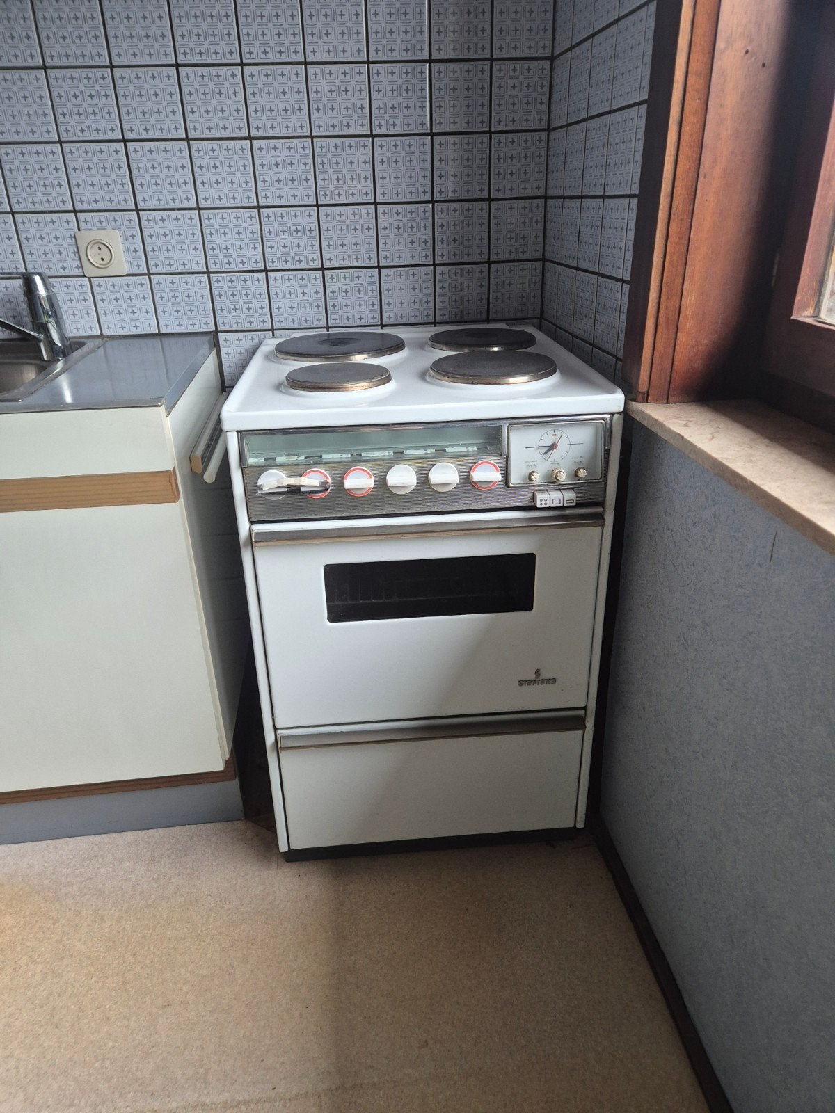 Vintage Siemens elektrisch fornuis met oven, Electroménager, Cuisinières, Enlèvement, Électrique