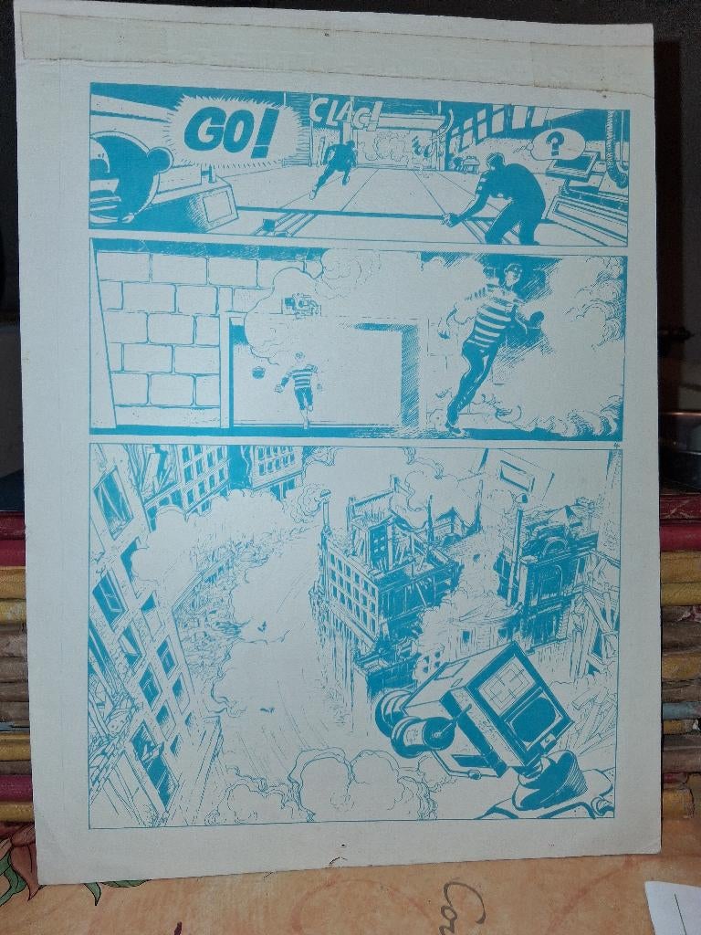 Cossu "No man's land." Bleu page 37, Enlèvement, Comme neuf