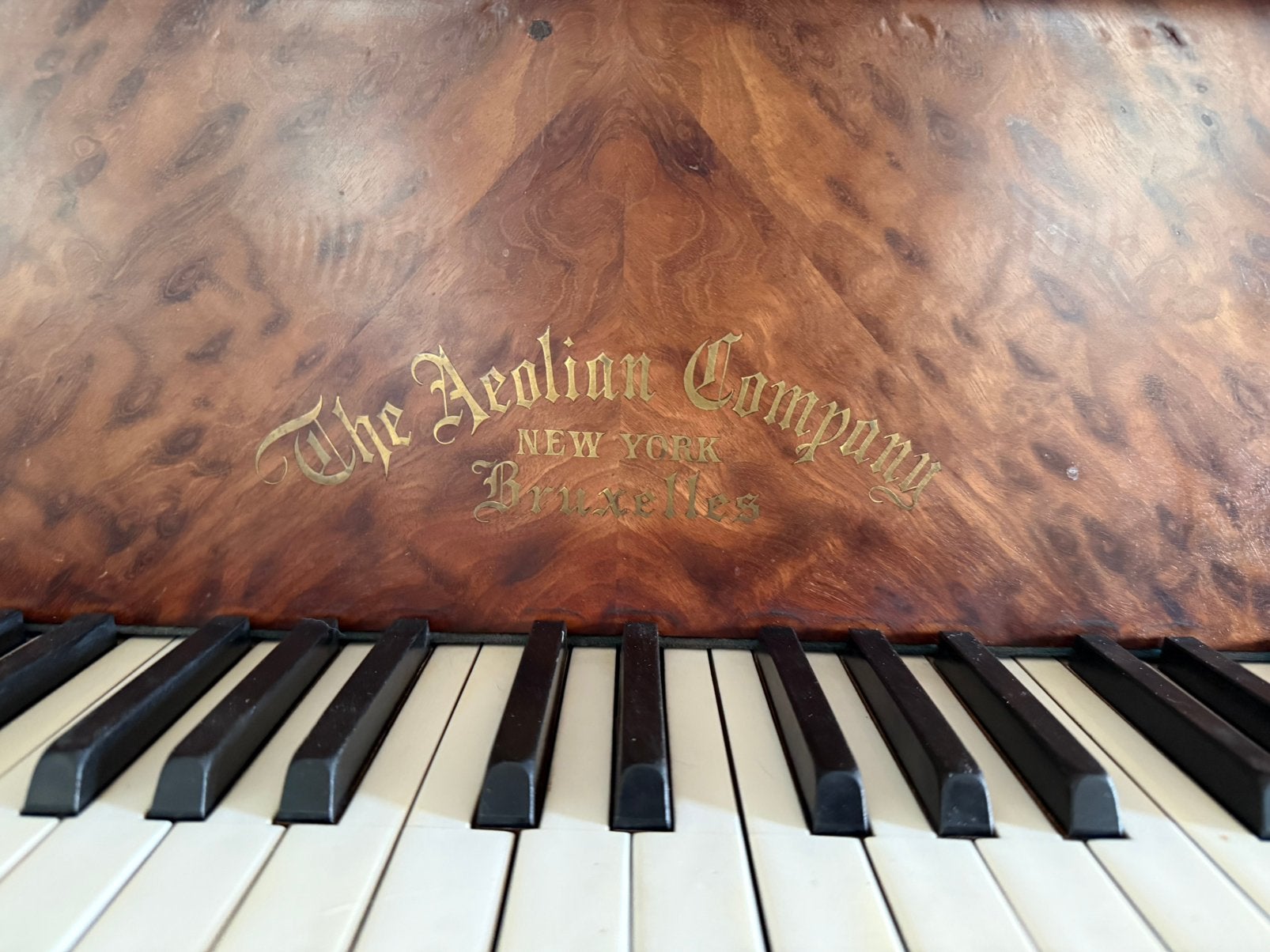 Piano, Muziek en Instrumenten, Ophalen, Zo goed als nieuw, Bruin, Piano
