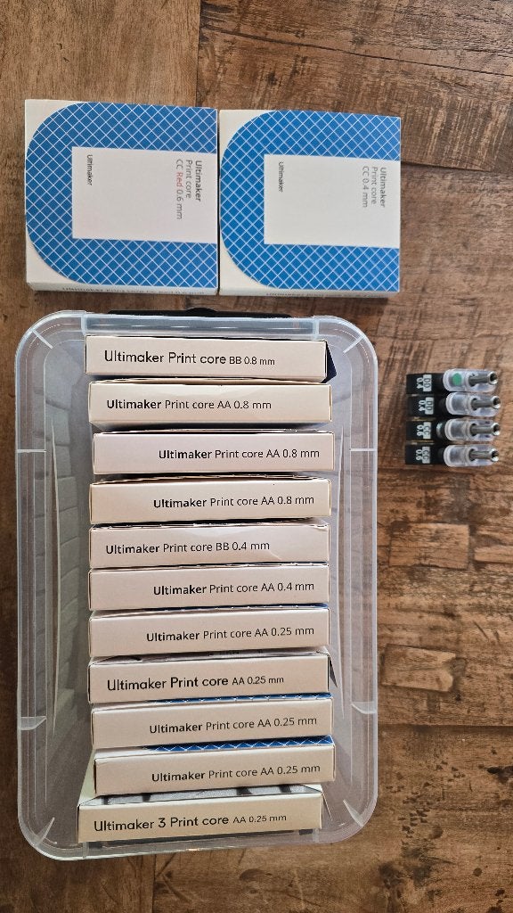 Nieuwe printcores Ultimaker, Computers en Software, Ophalen, Nieuw, Filament