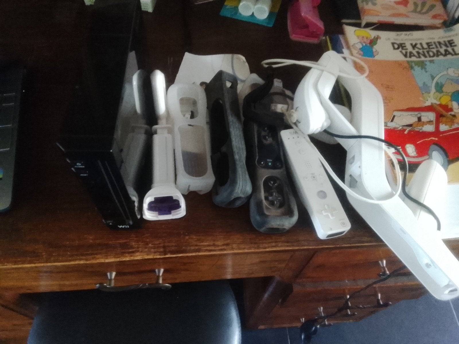 wii met controllers en toebehoren, Enlèvement