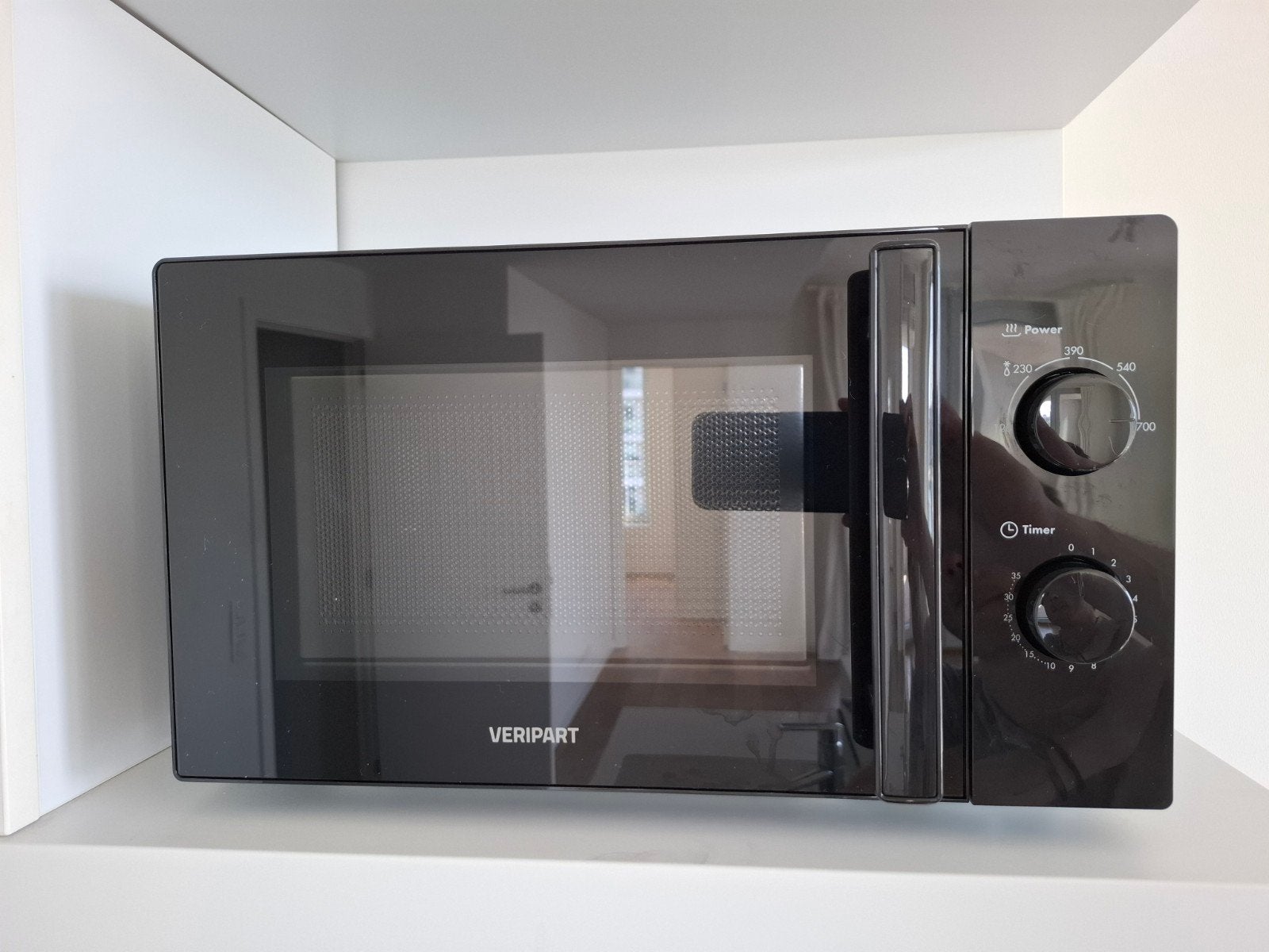 Zwarte compacte microgolf, Elektronische apparatuur, Microgolfovens, Ophalen, Microgolfoven