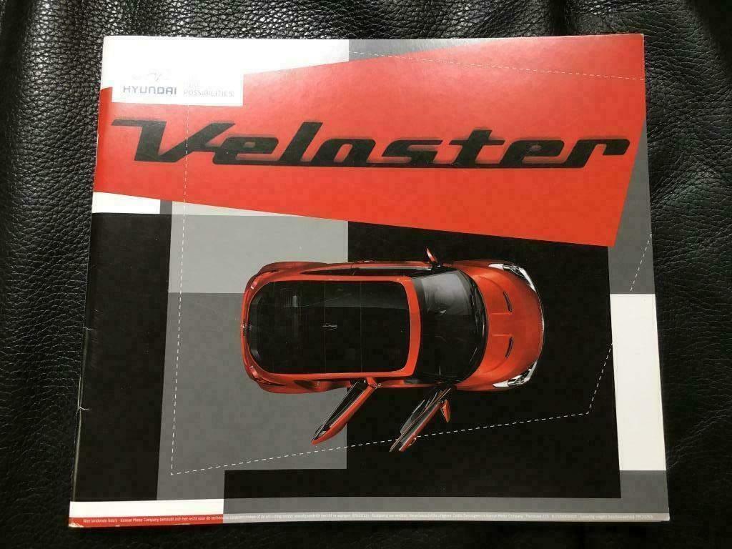 Hyundai Veloster brochure, Ophalen of Verzenden, Overige merken