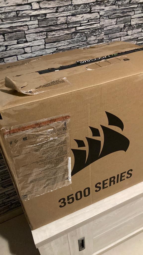 CORSAIR 3500X ARGB 3X ventilatoren CORSAIR RS120 ARGB WIT, Computers en Software, Computerbehuizingen, Ophalen, Nieuw