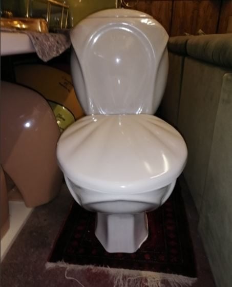 vintage toilet wc Orchidee Ritz Paris - High End 90er, Bricolage & Construction, Enlèvement, Comme neuf, Pierre, Toilettes