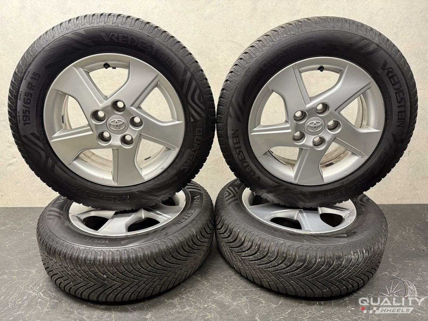 15” Toyota Auris, Corolla, Verso Velgen + Banden 195/65/15 1, 15 pouces, Pneus et Jantes, 4 Saisons, Véhicule de tourisme