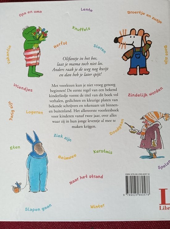 boek:Olifantje in het bos-m'n allereerste grote voorleesboek, Boeken, Ophalen of Verzenden, Zo goed als nieuw, Fictie algemeen