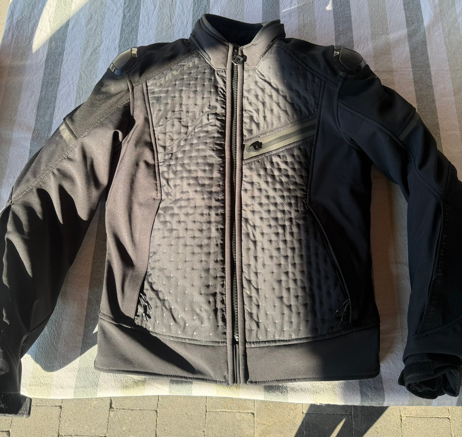 REV'IT! Iridium H2O Jas Zwart, Enlèvement, Seconde main, Hommes, Manteau | tissu