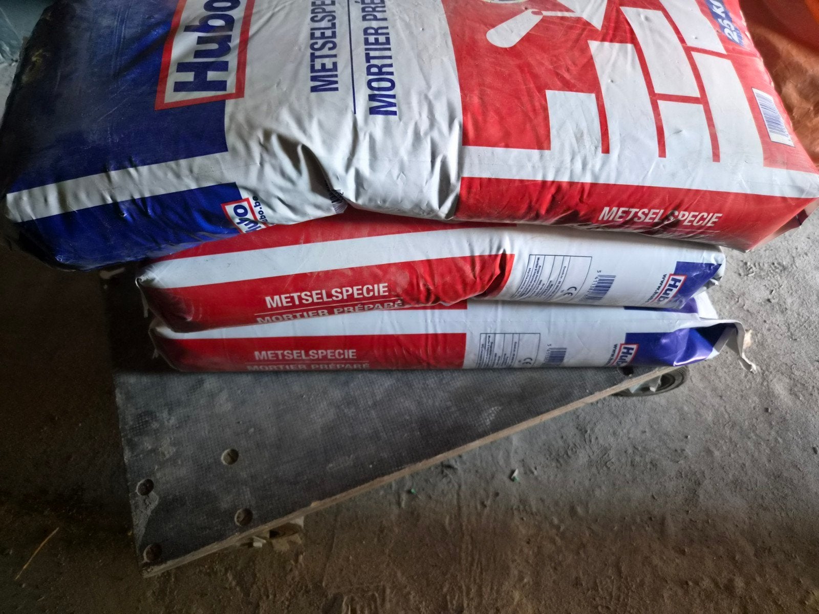 3 sacs de mortier préparé, Bricolage & Construction, Enlèvement, Neuf