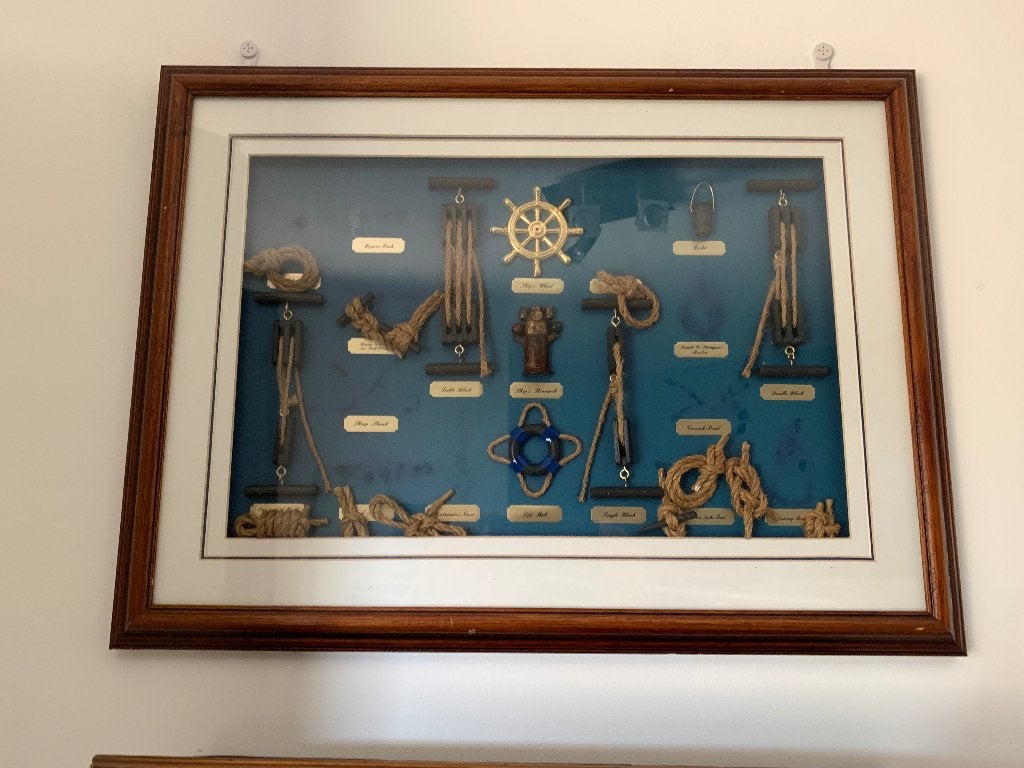 panneau décoratif dans cadre, Autres styles, 44 cm, Sous verre, Comme neuf