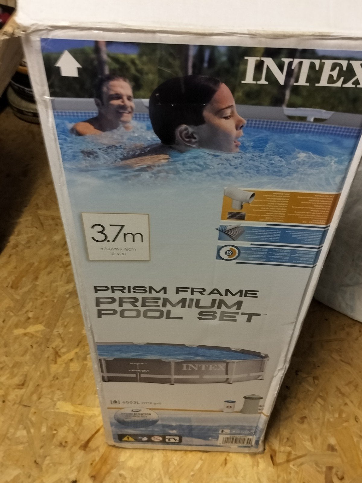 Intex zwembad, Ophalen, Afdekzeil