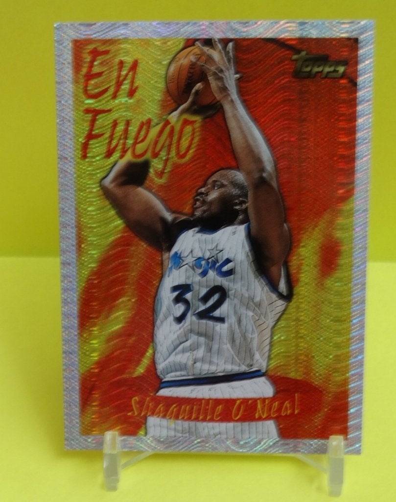 1996 Topps Shaquille O'Neal EN FUEGO #SB 3, Envoi, Neuf, Image