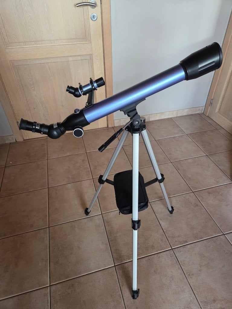 telescoop, TV, Hi-fi & Vidéo, Matériel d'optique | Télescopes, Comme neuf, Enlèvement, Moins de 80 mm, Avec trépied
