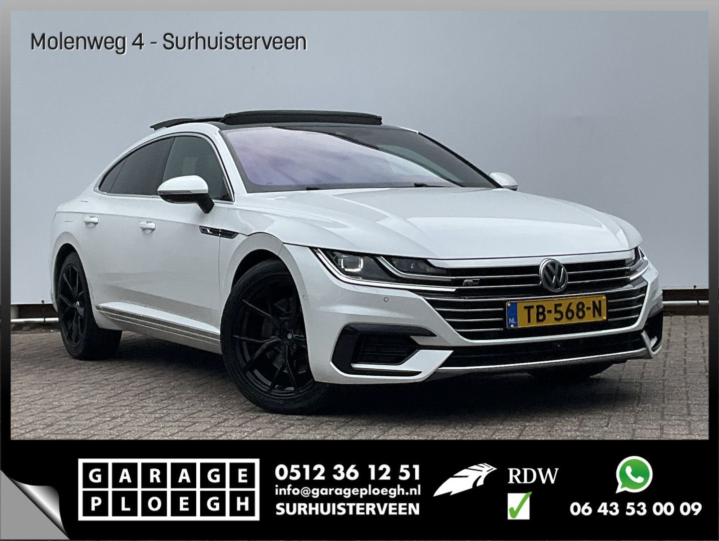 Volkswagen Arteon 2.0 TSI 4Motion R Virtual Trekhaak Pano El, Automaat, Arteon, 164 g/km, Wit