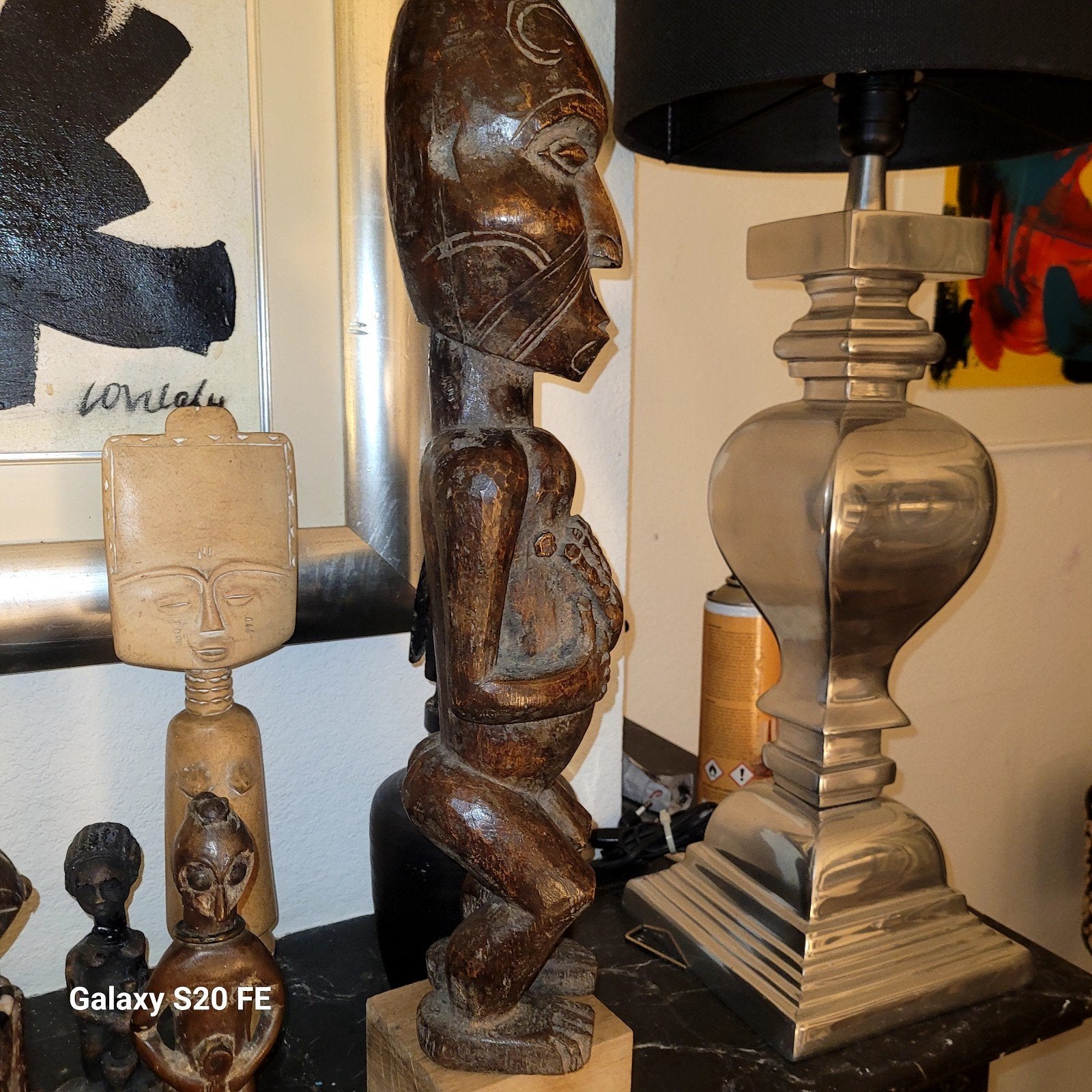 ancienne statue africaine Congo, Antiquités & Art, Enlèvement ou Envoi