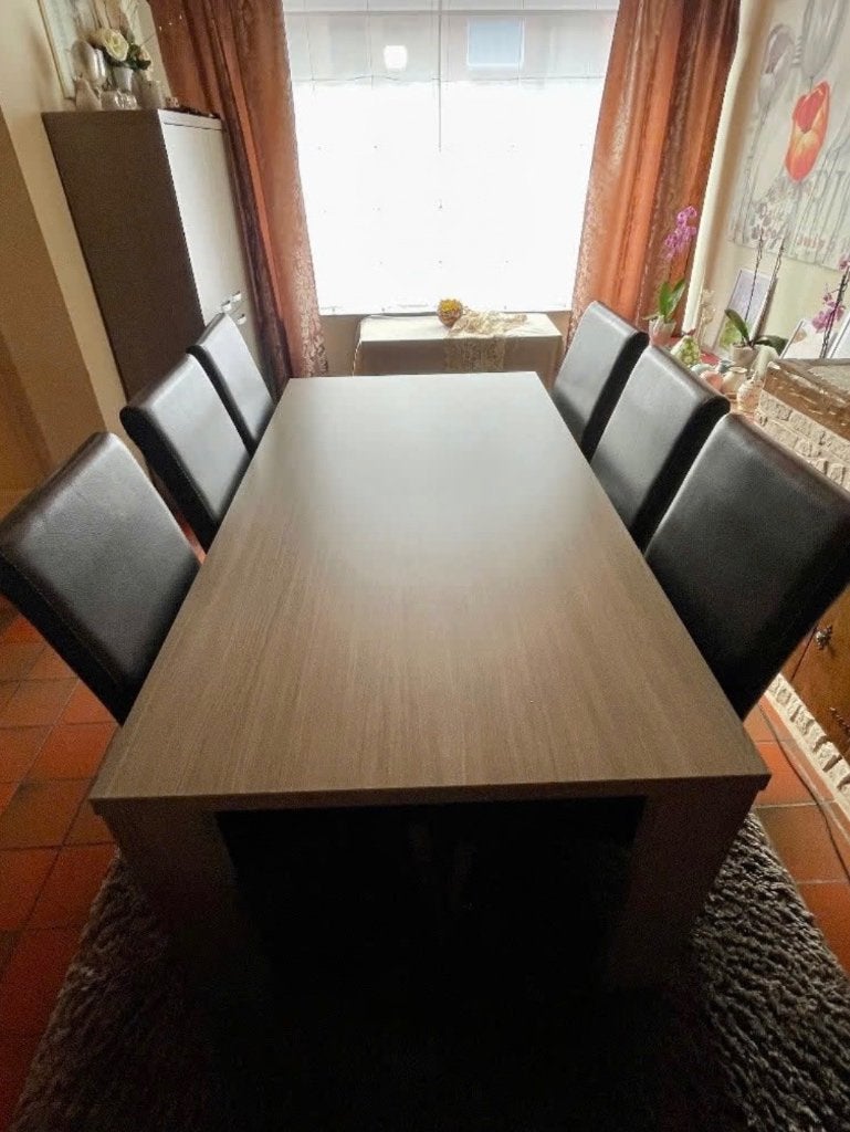 Mooie eetkamer, Huis en Inrichting, Ophalen, Gebruikt, 4 tot 6 stoelen