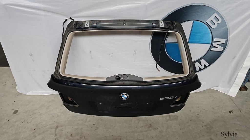 Achterklep kofferklep BMW 5 Serie E61 + LCi Monacoblau metal, Arrière, -, Haillon arrière, Utilisé