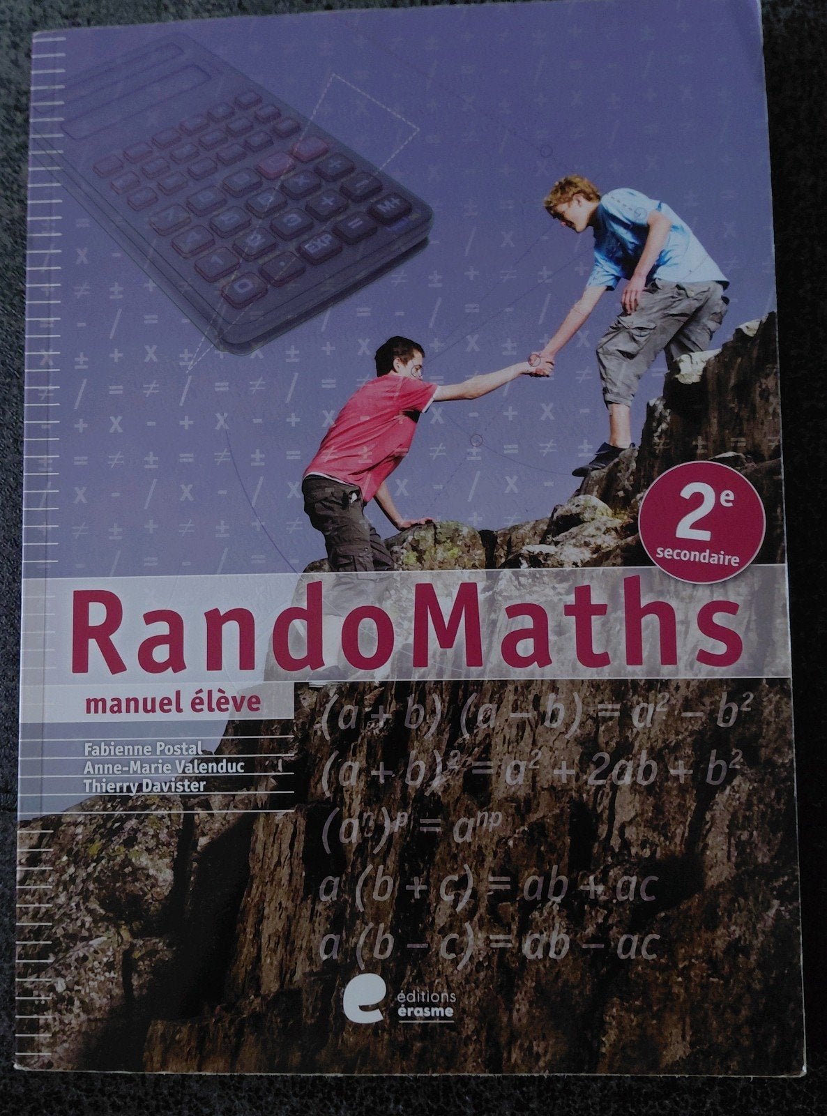 Livre RandoMaths 2e secondaire - Éditions Érasme, Neuf, Enlèvement ou Envoi, Editions erasme, Secondaire
