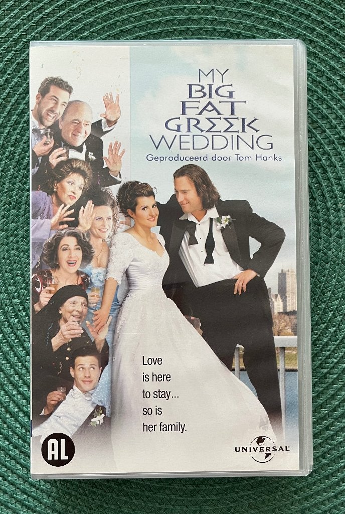VHS film My Big Fat Greek Wedding, Ophalen, Alle leeftijden, Zo goed als nieuw, Komedie