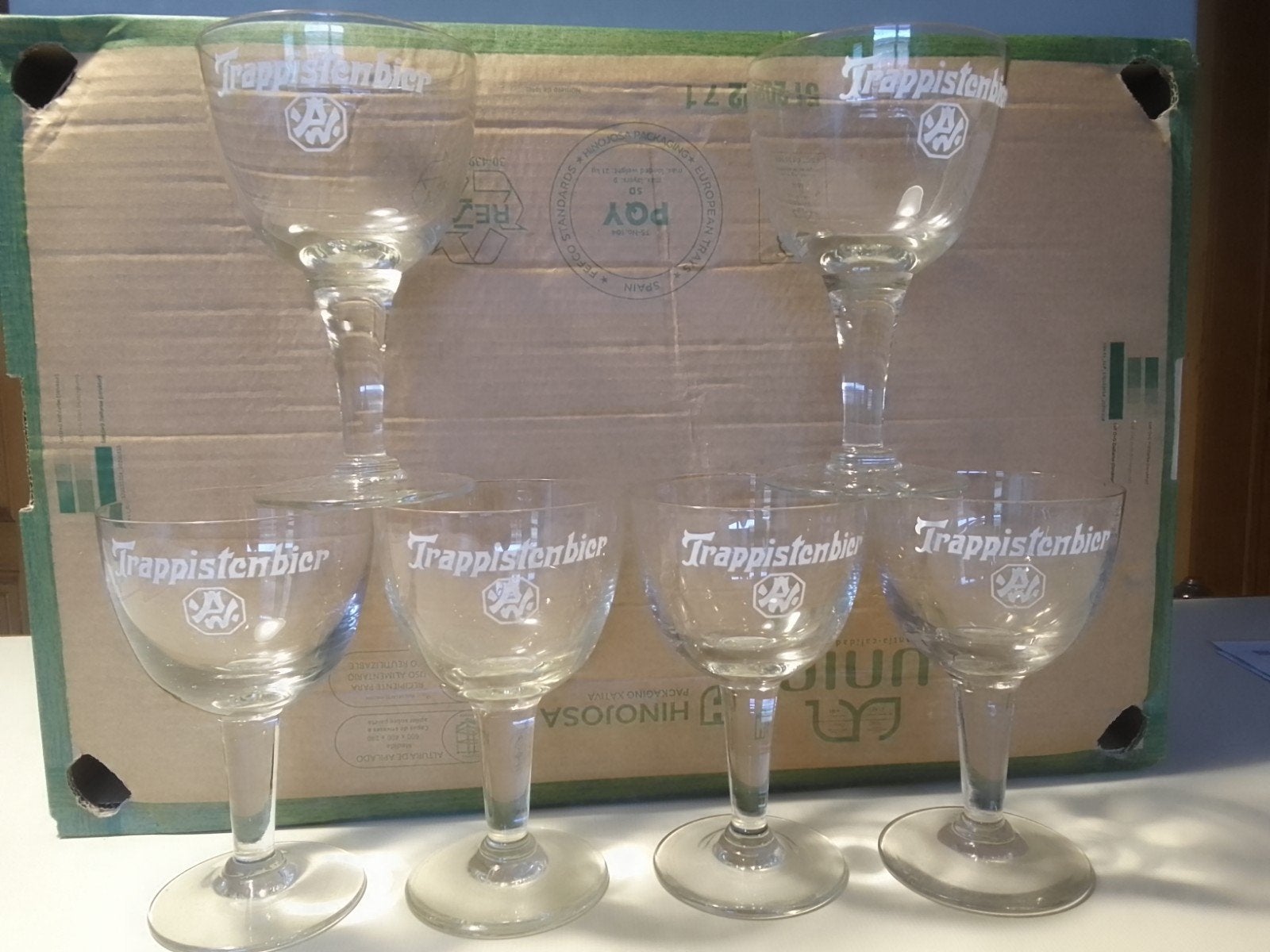 Westmalle glazenzware 450 gram per glas, Verzamelen, Ophalen of Verzenden