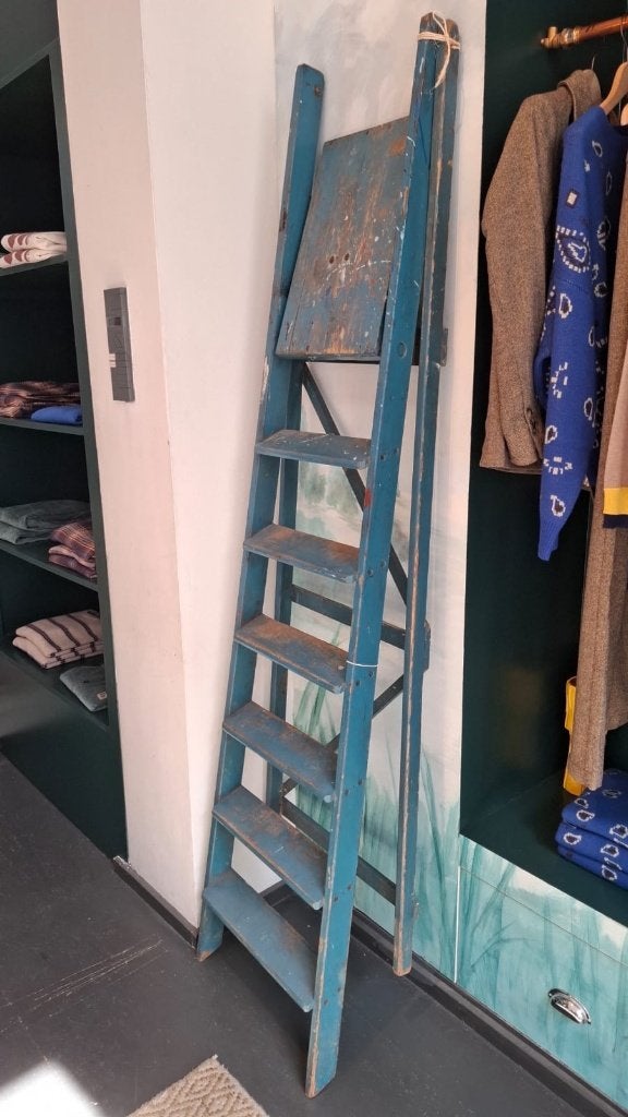 Echelle décorative, Brocante, Bleu, Enlèvement, Utilisé