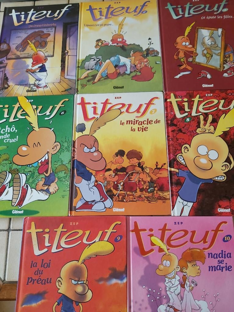 TITEUF N1-2-3-6-7-8-9-10., Livres, Une BD, Enlèvement ou Envoi, Comme neuf, Zep
