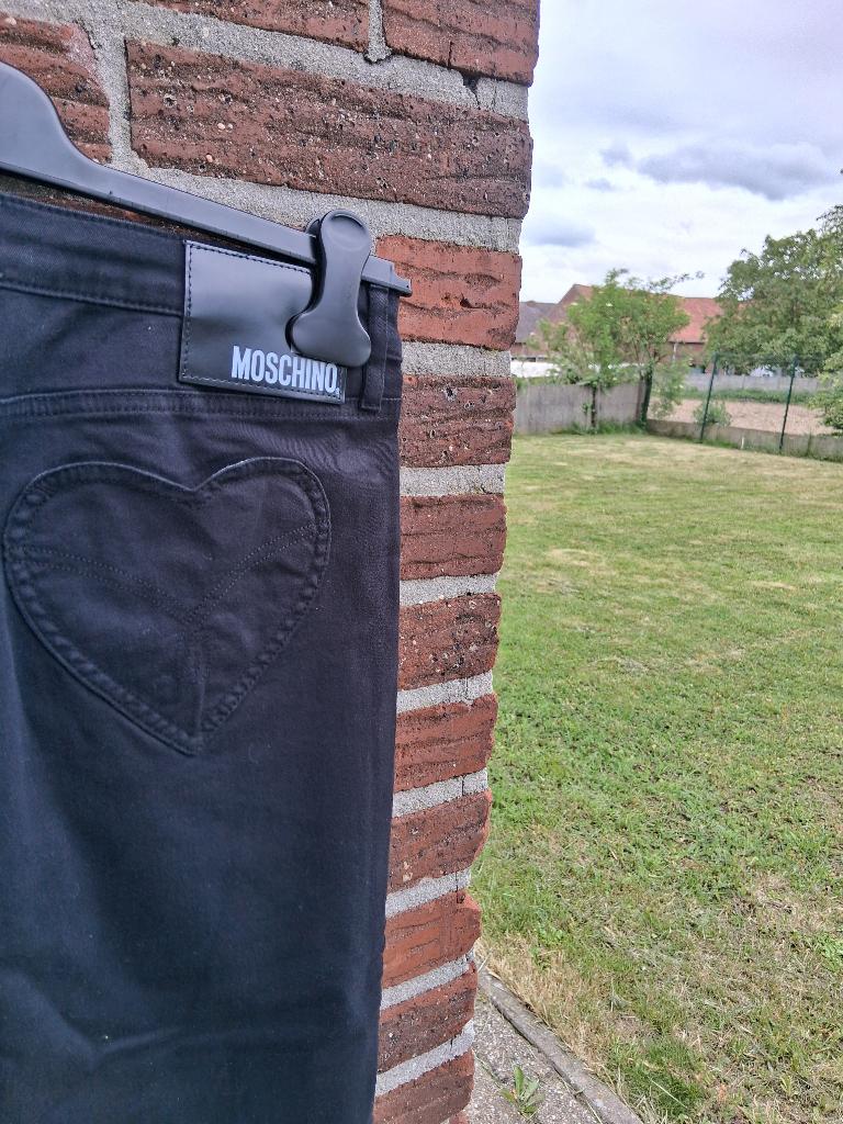 Dames jeans broek Love Moschino Mt31, Maat 38/40 (M), Love Moschino, Zwart, Nieuw