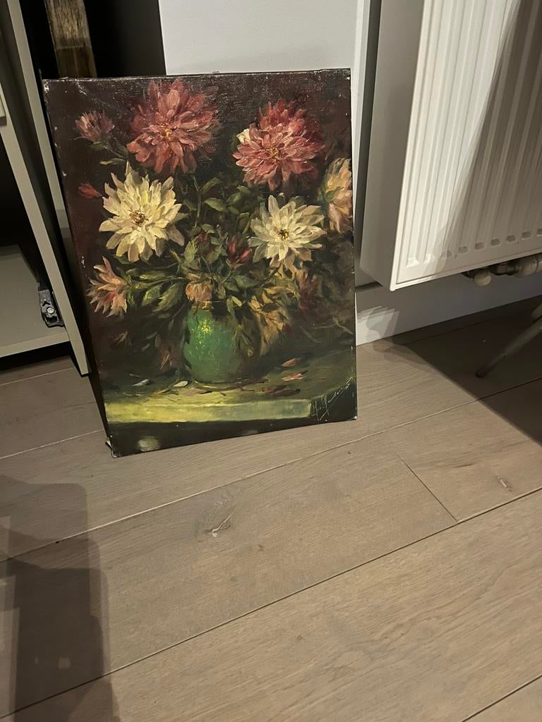 Schilderij bloemen, Enlèvement