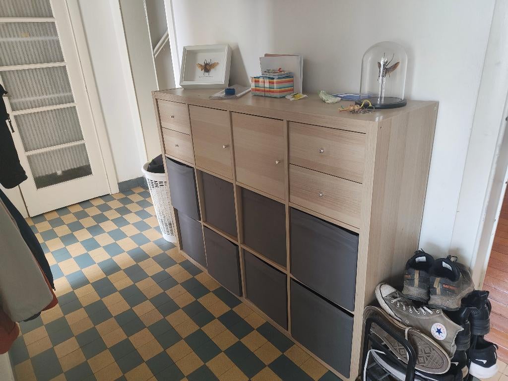 Armoire Kallax - Chêne, 25 à 50 cm, Avec tablette(s), Moins de 150 cm, Enlèvement