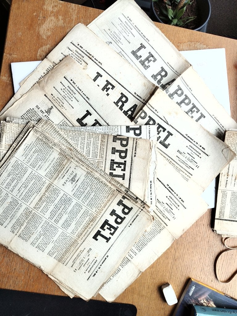 LE RAPPEL · Un recueil de 15 journaux de 1870 - 1871