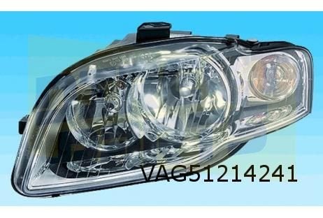 Audi A4 Koplamp Links (Halogeen / wit knipperlicht) OES! 8E0, -, Verzenden, -, Nieuw