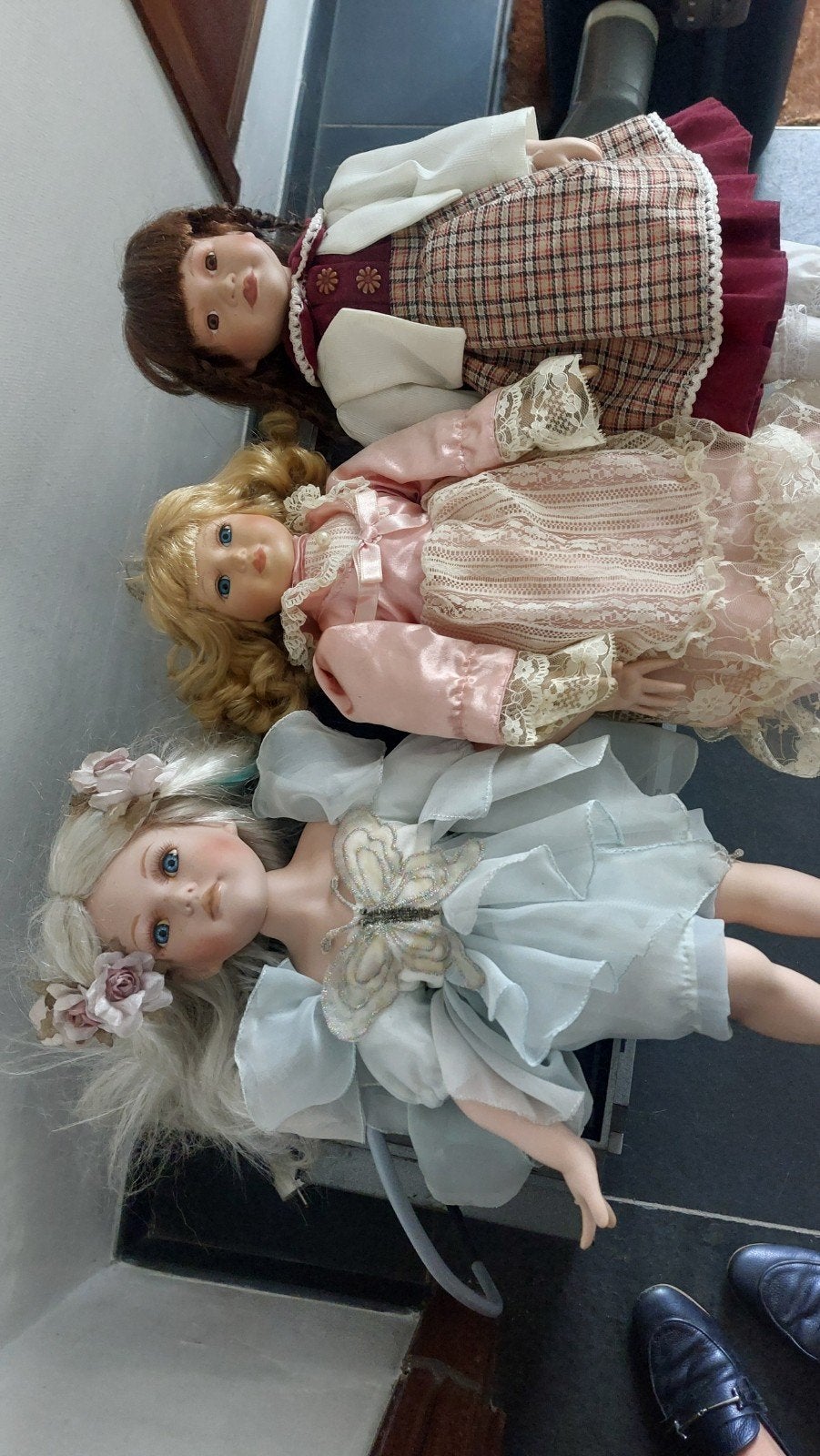 poppen porselein, Ophalen