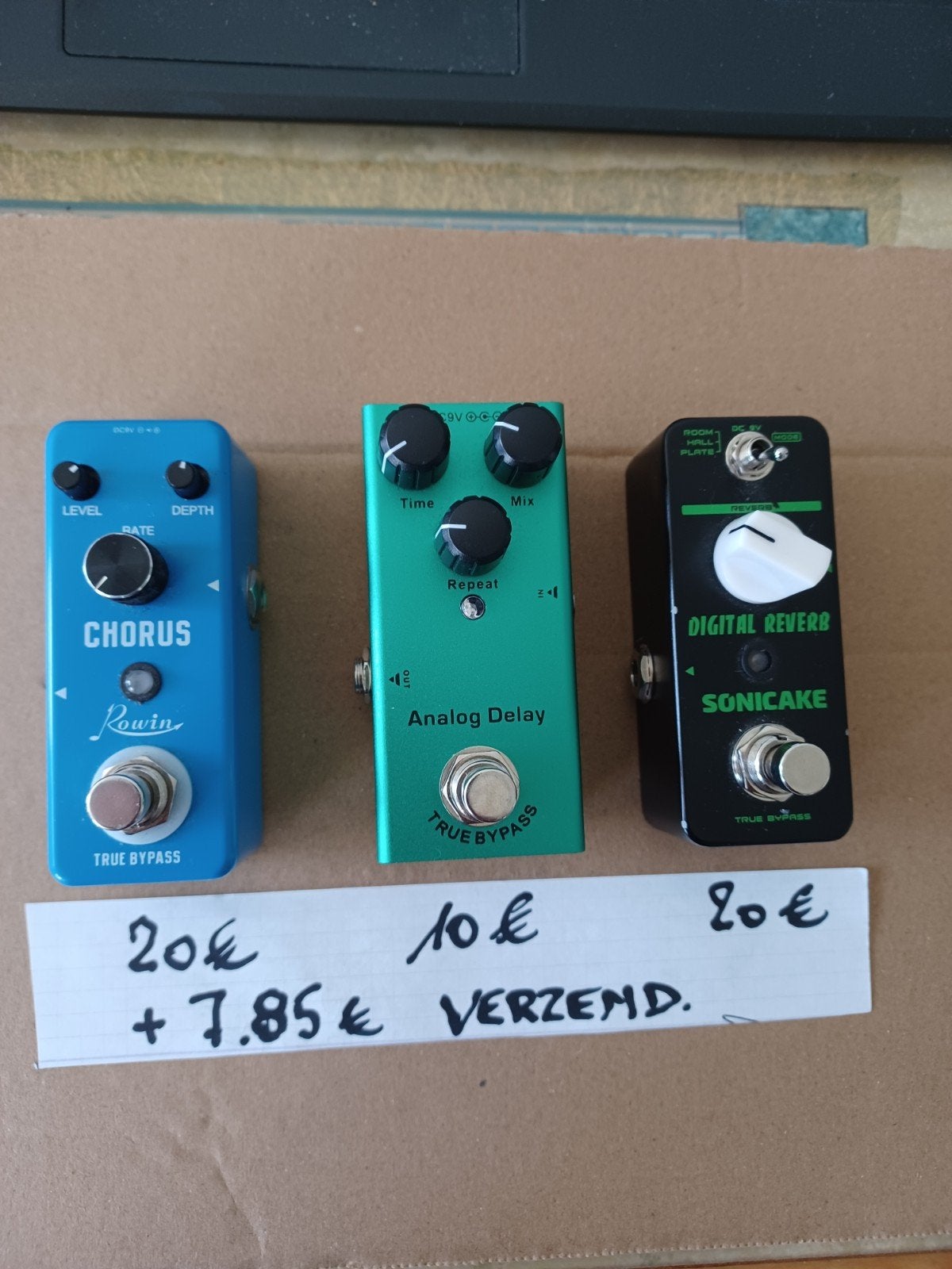 gitaar effecten chorus delay reverb, Musique & Instruments, Effets, Envoi, Utilisé, Chorus