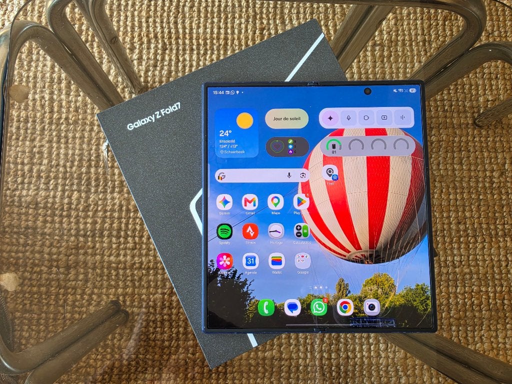 Samsung Galaxy Z Fold 7 256Go – Bleu Navy + 2 coques | BXL, Ophalen, Blauw, Touchscreen, Zo goed als nieuw