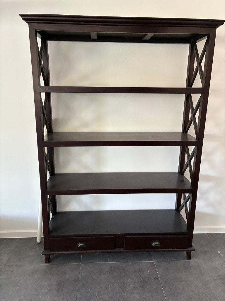 Tv-Kast + tafel +boekenkast te koop – apart of samen, Enlèvement, Utilisé