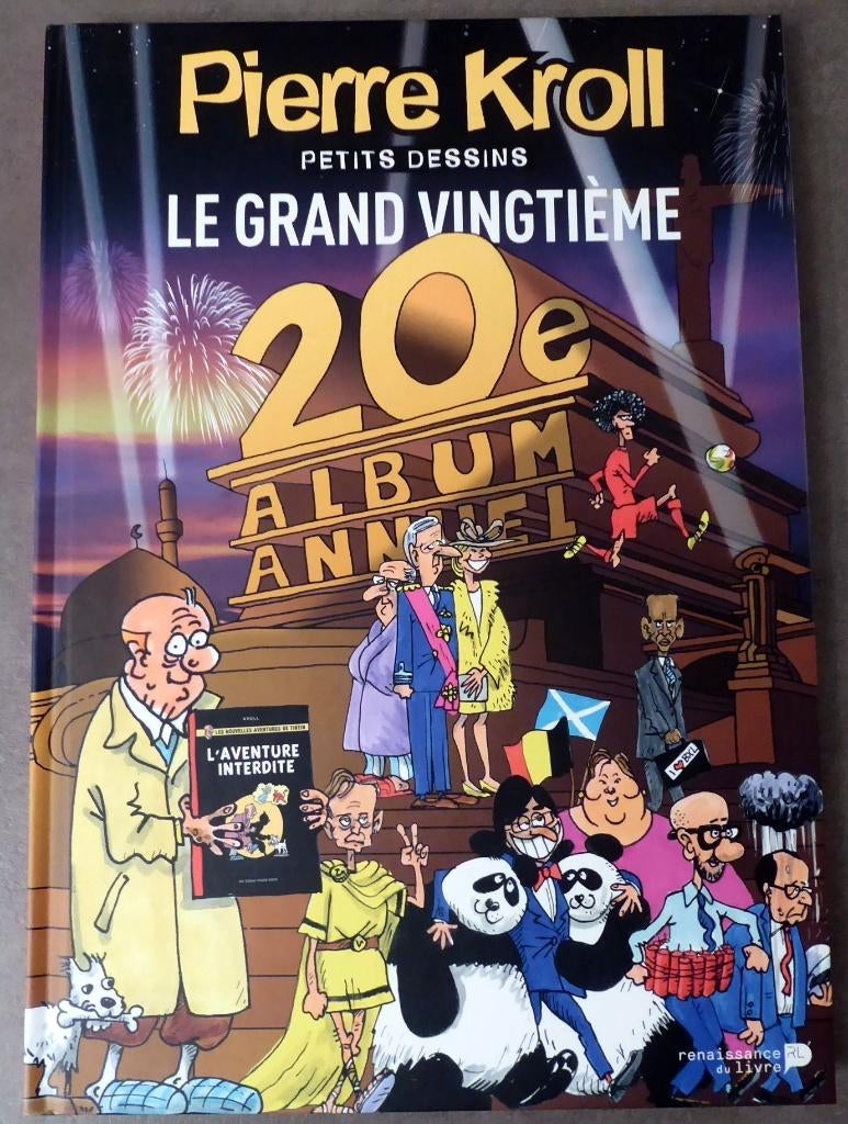 BD cartonnée "Pierre Kroll " : Le Grand Vingtième - EO 2014, Boeken, Ophalen of Verzenden, Nieuw