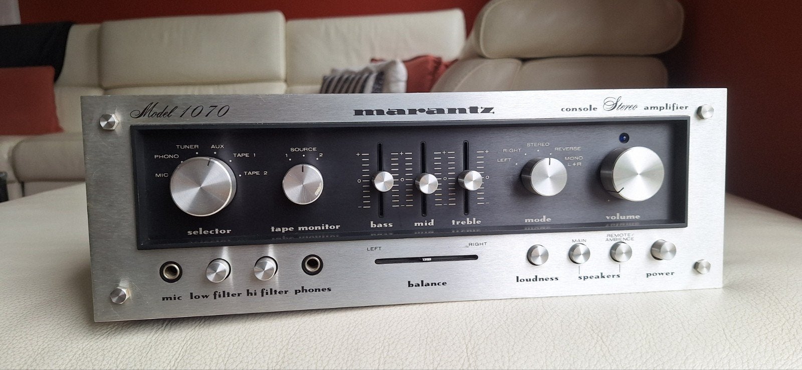 Marantz 1070 (1974) — Ampli Vintage Exceptionnel, TV, Hi-fi & Vidéo, Enlèvement