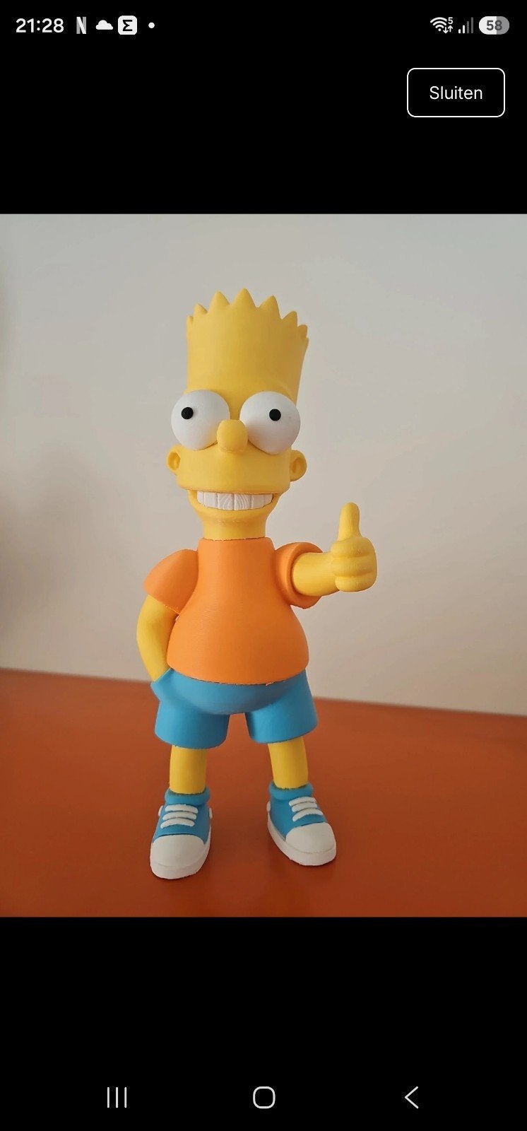 bart simpson 3d, Ophalen of Verzenden, Zo goed als nieuw