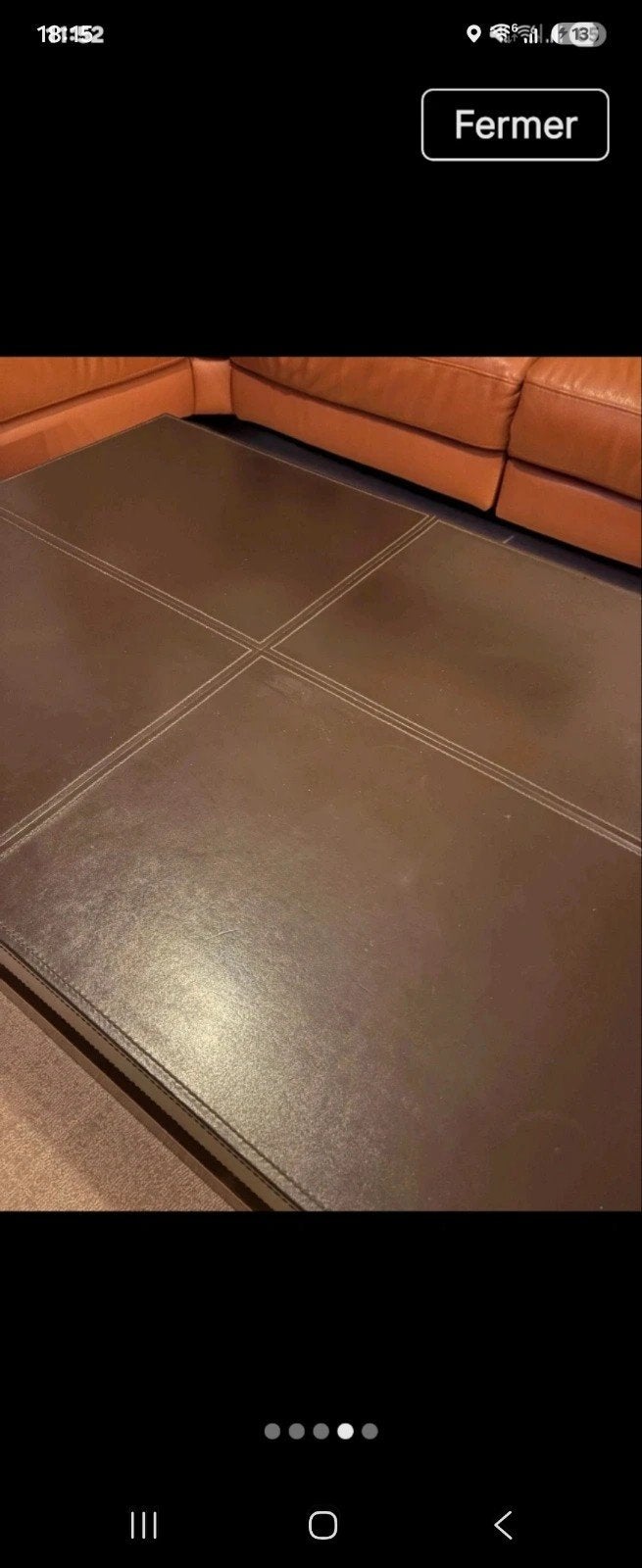 table basse Natuzzi, Enlèvement