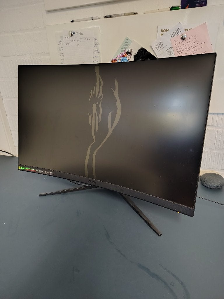 MSI curved monitor 32 Inch Middenstuk beschadigd, Informatique & Logiciels, Moniteurs, HDMI, MSI, 1 à 2 ms, Enlèvement