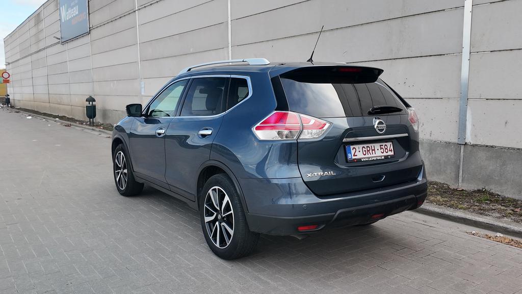 2017 Nissan X-Trail 1.6 dCi 4WD Tekna – 7pl., Auto's, 4 cilinders, Blauw, Parkeersensor, 7 zetels