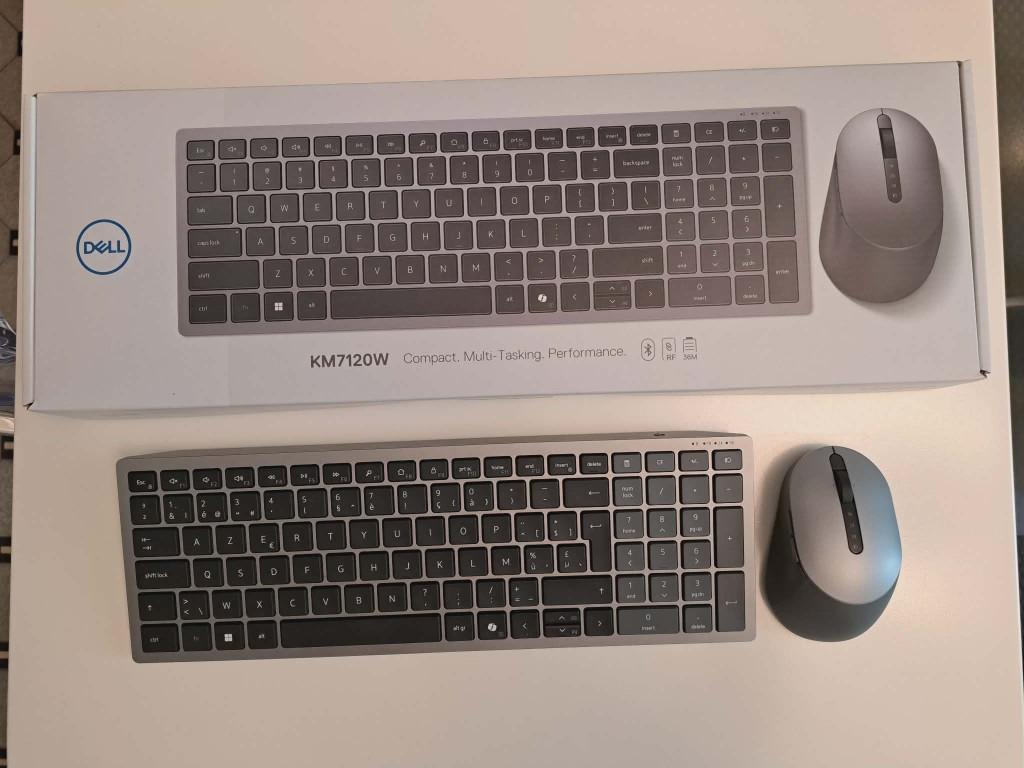 NEUF - DELL CLAVIER AZERTY ET SOURIS ERGONOMIQUE BLUETOOTH, Computers en Software, Toetsenborden, Ophalen of Verzenden, Draadloos