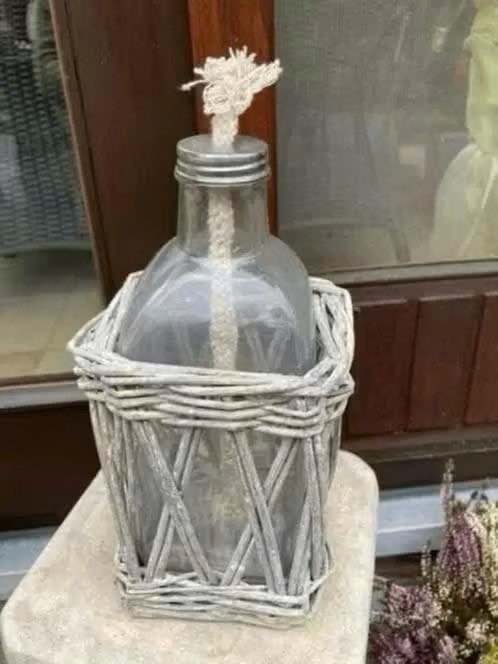 Fles als petroleumlamp, Ophalen of Verzenden, Zo goed als nieuw, Overige typen