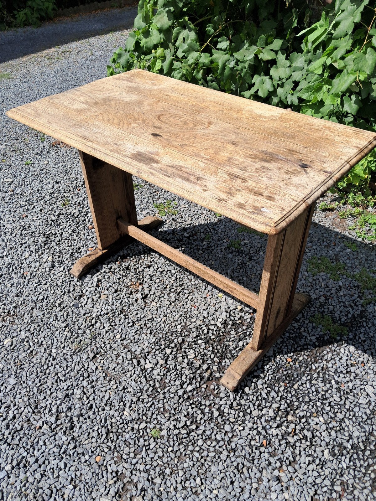 vend table en bois chene, Maison & Meubles, Quatre personnes, Enlèvement ou Envoi, 50 à 100 cm, Utilisé