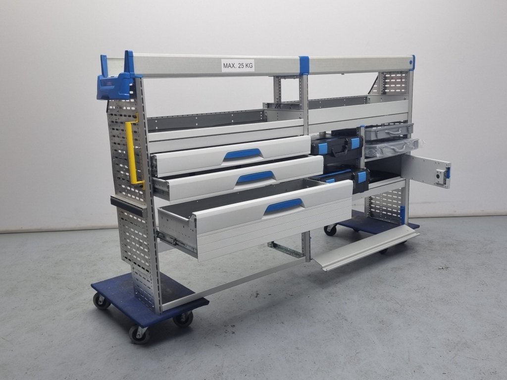 Sortimo bedrijfswagen inrichting bedrijfswageninrichting